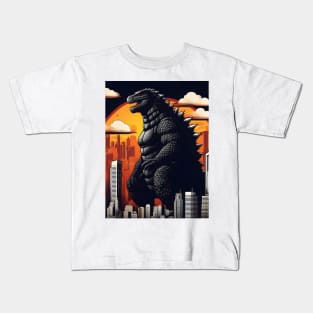 Cryptic Colossus Godzilla Kids T-Shirt